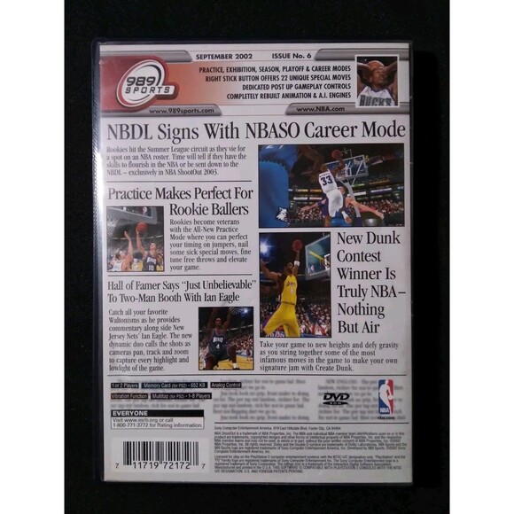 NBA ShootOut 2003 (Sony PlayStation 2, 2002) - Picture 4 of 4